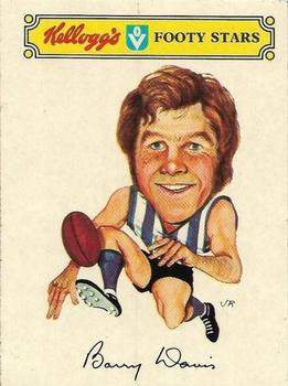 1974 Kellogg's VFL Footy Stars Stickers #NNO Barry Davis Front